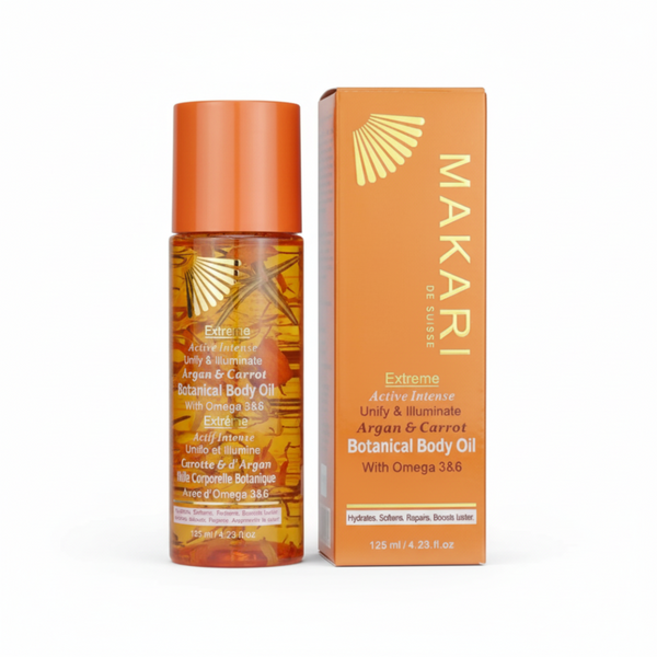 Makari Argan & Carrot Body Oil 125ml | Brightening & Nourishing Skin Care