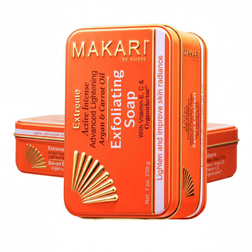 Makari argan carrot exfoliating soap 200g brightening smoothing cleansing bar smooth skin