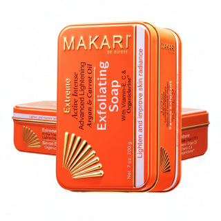 Makari argan carrot exfoliating soap 200g brightening smoothing cleansing bar smooth skin