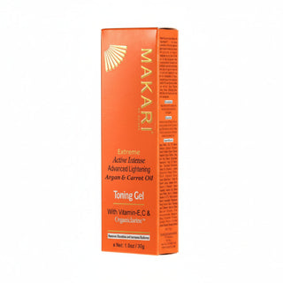Makari argan carrot toning gel 30g brightening even skin tone face gel smooth radiant skin