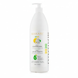 Makari bebe 2 in 1 cleansing milk 1000ml gentle baby cleanser hydrating soft skin care
