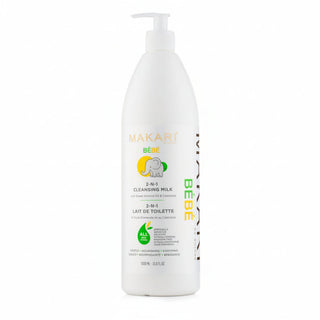 Makari bebe cleansing milk 1000ml gentle baby cleanser hydrating soft skin care