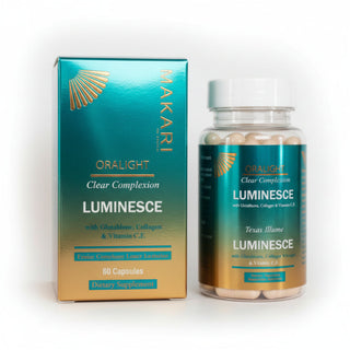 Makari luminesce capsules 60ct glutathione collagen vitamin C E skin glow supplement