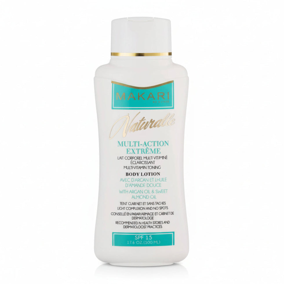 Makari multi action multivitamin toning body lotion 500ml brightening hydrating even skin tone
