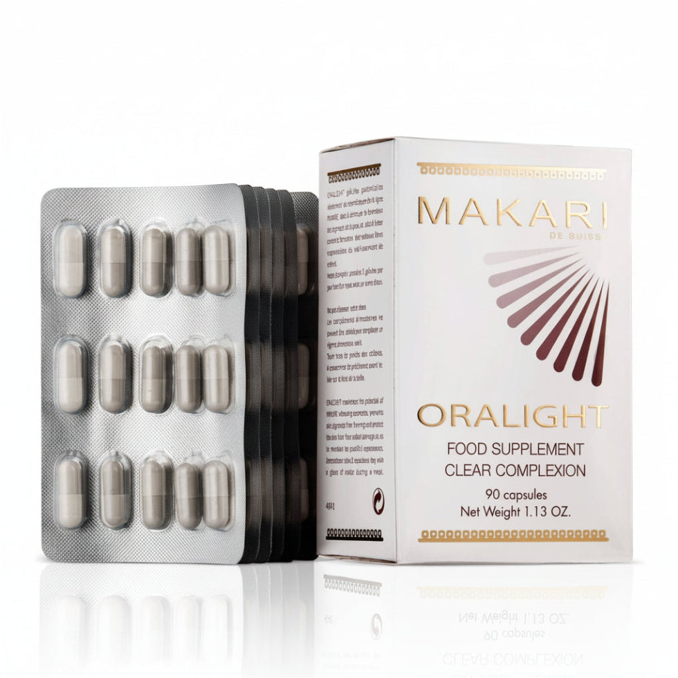 Makari oralight clear complexion supplement 90 capsules radiant skin glow supplement health