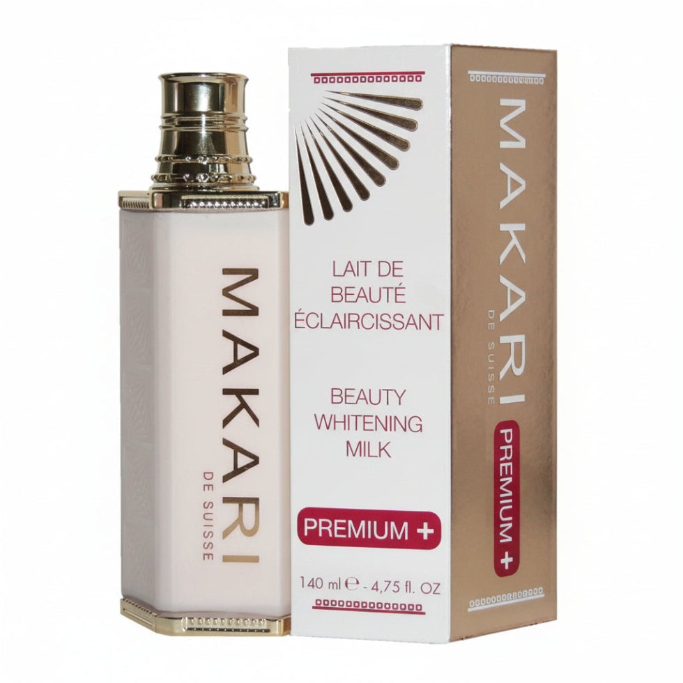 Makari premium whitening milk 140ml brightening hydrating body lotion smooth glowing skin