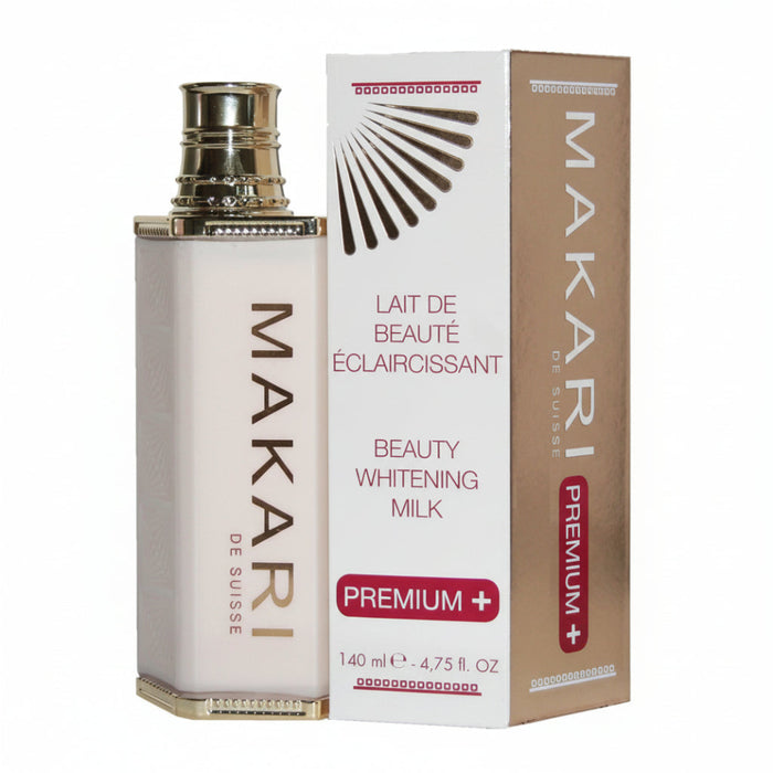 Makari Premium+ Whitening Milk 140ml | Brighten Hydrate & Smooth Skin Care