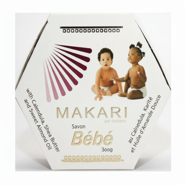 Makari Savon Bebe Soap 155g | Gentle Baby Soap Shea Butter Aloe Care
