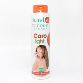 mama africa caro light hand and body lotion 500ml moisturizing hydrating skin care lotion for soft smooth skin