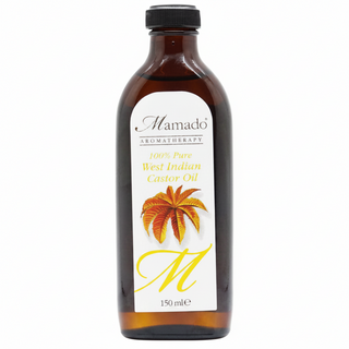 Mamado 100% pure West Indian castor oil 150ml hair growth and skin care oil for scalp nourishment stronger hair and deep moisturization