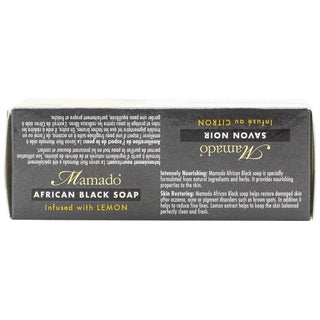 Mamado african black soap with lemon 200g deep cleansing and brightening soap for clear smooth healthy skin