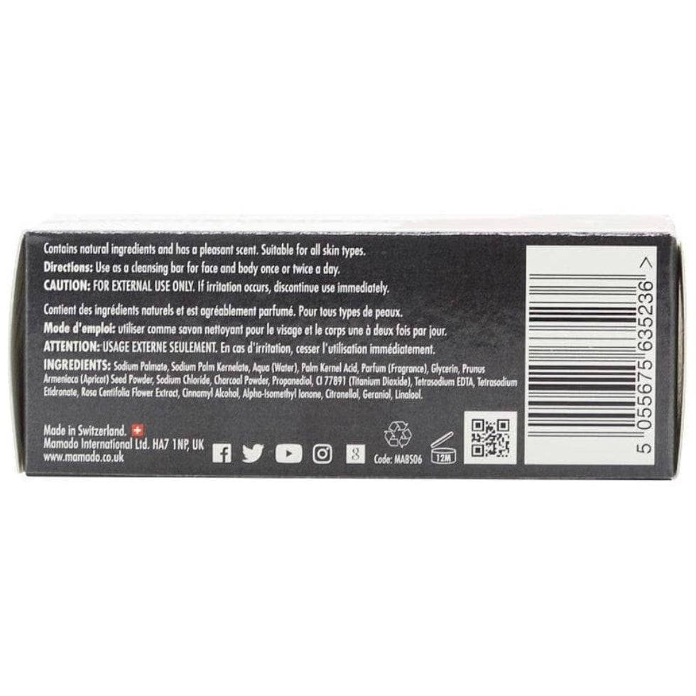 Mamado african black soap with rose 200g gentle nourishing skin care soap for soft smooth and healthy glowing skin
