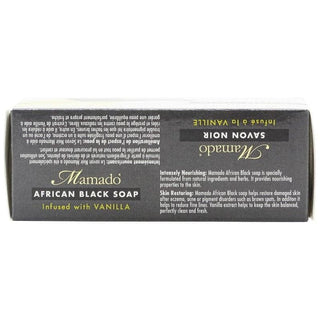 Mamado african black soap with vanilla 200g gentle nourishing skin care soap for soft smooth and healthy glowing skin