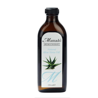 Mamado natural aloe vera oil 150ml soothing and hydrating natural oil for skin and hair care for moisture softness and healthy glow