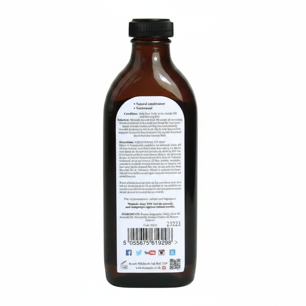 Mamado natural amla oil 150ml strengthen nourish and prevent hair aging for healthy thicker and shiny hair care and scalp support