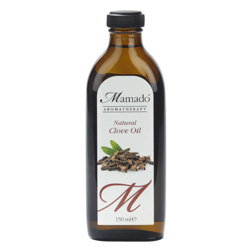 Mamado natural clove oil 150ml pain relief skin care and aromatherapy oil for muscle comfort relaxation and wellness support