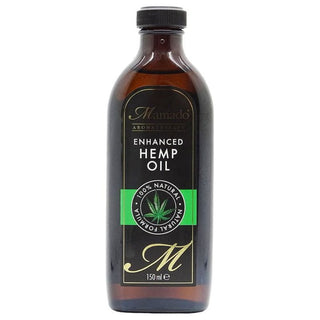Mamado enhanced hemp oil 150ml hydrating and nourishing skin and hair oil for moisture softness and healthy shine