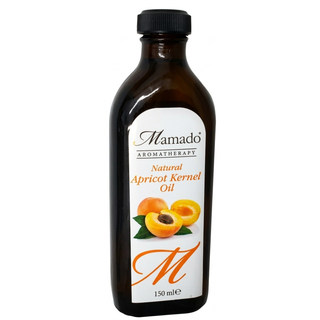 Mamado natural apricot kernel oil 150ml moisturize and revive skin and hair with lightweight nourishing oil for dry skin and soft shiny hair

