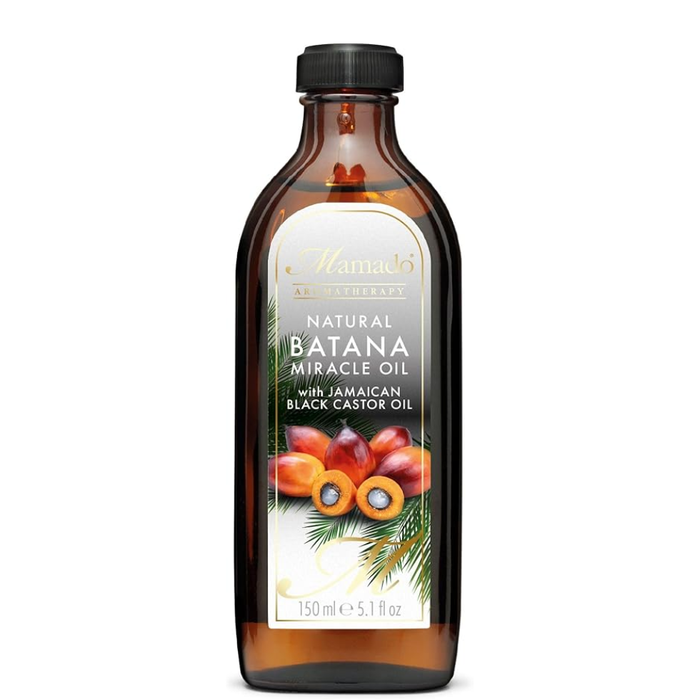Mamado natural batana miracle oil with Jamaican black castor oil 150ml hair and body treatment for stronger hair scalp nourishment and soft skin