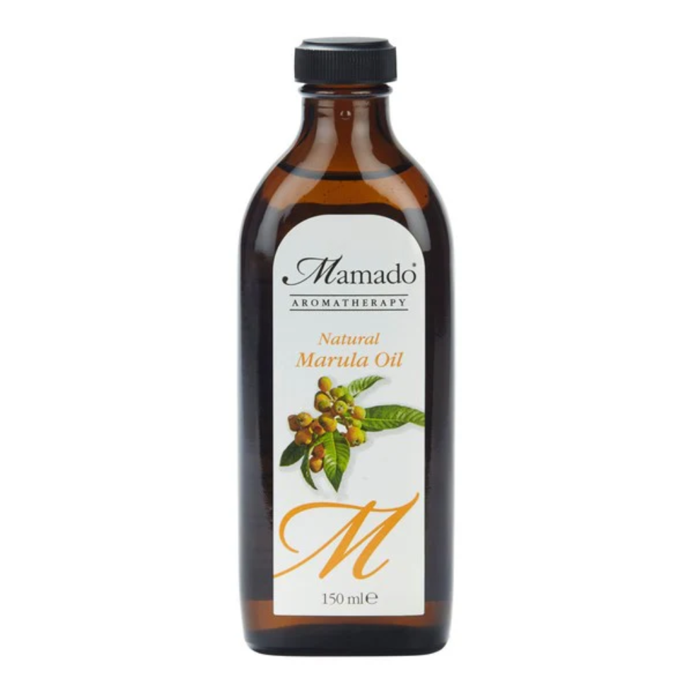 Mamado natural marula oil 150ml hydrating and nourishing skin and hair oil for moisture softness and healthy glow