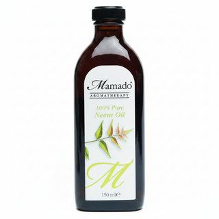 Mamado natural neem oil 150ml antibacterial and healing oil for skin hair and nails care for purification and healthy scalp support