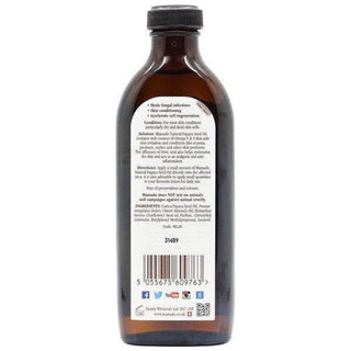 Mamado natural papaya oil 150ml nourishing oil for skin hair and scalp care for moisture softness and healthy glow