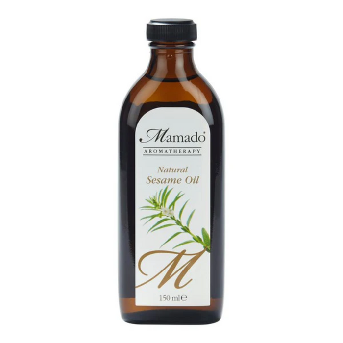 Mamado natural sesame oil 150ml nourishing oil for hair skin and body care for moisture softness and healthy glow