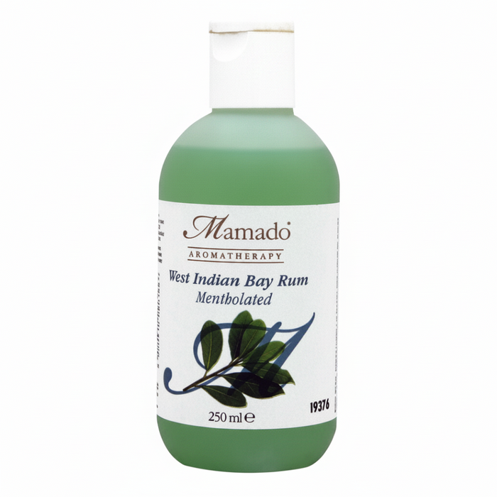 Mamado West Indian Bay Rum Mentholated 250ml | Cooling Aftershave & Fragrance