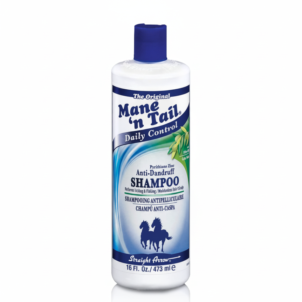 mane n tail anti dandruff shampoo 16oz relieve itching flakes scalp care healthy hair cleanse
