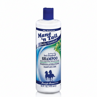 mane n tail anti dandruff shampoo 16oz relieve itching flakes scalp care healthy hair cleanse
