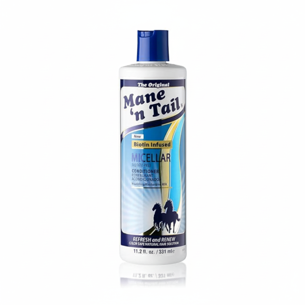 mane n tail biotin infused micellar sulfate free conditioner 11.2oz hydrate detangle strengthen hair
