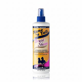 mane n tail braid sheen conditioning spray 12oz moisture control shine braid scalp care spray
