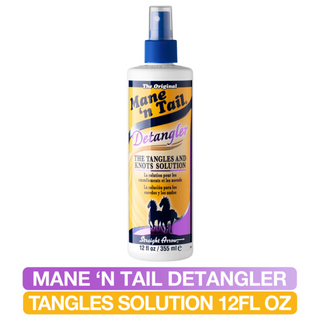 mane n tail detangler spray 355ml remove tangles knots smooth soft manageable hair care
