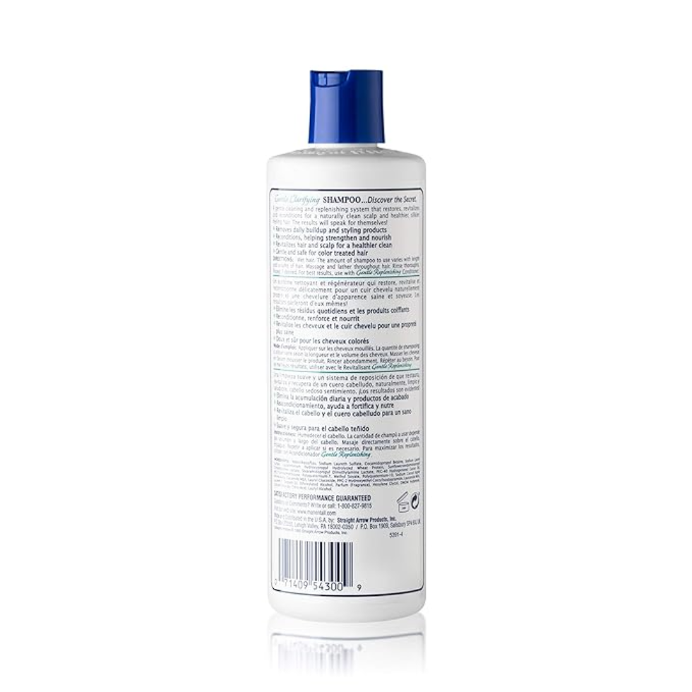 mane n tail gentle clarifying shampoo 12oz deep cleanse buildup removal silky smooth hair care
