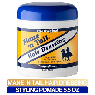 mane n tail hair dressing jar 5.5oz moisturize condition strengthen hair shine frizz control
