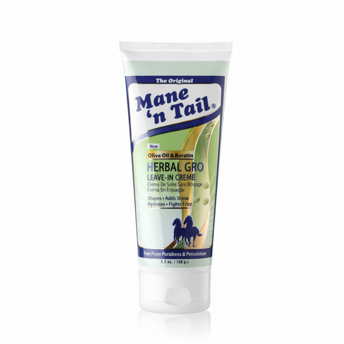 mane n tail herbal gro leave in creme 5.5oz nourish strengthen shine frizz control hair treatment
