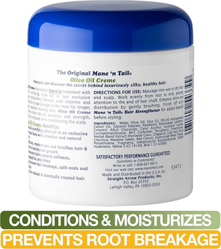 mane n tail olive oil creme 156g moisture balancing hair treatment frizz control shine repair care
