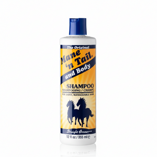 mane n tail shampoo body wash cleanse strengthen moisturize hair skin shine manageability
