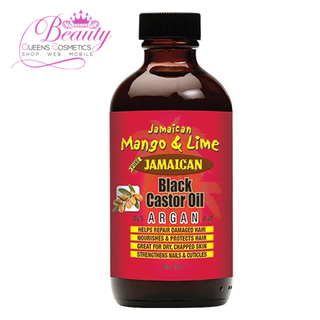 Mango & Lime Jamaican Black Castor Oil Argan 4oz- Nourish, Strengthen & Promote Hair Growth