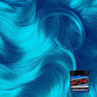 Manic Panic atomic turquoise semi permanent vibrant turquoise hair color cream fashion dye bold blue green shade