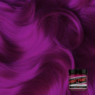 Manic Panic fuschia shock semi permanent vibrant fuchsia pink hair color cream fashion dye bold neon pink shade