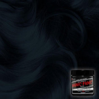 Manic Panic raven semi permanent deep black hair color cream fashion dye bold dark black shade