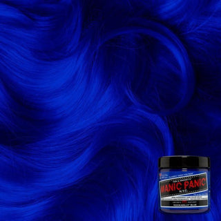 Manic Panic rockabilly blue semi permanent deep blue hair color cream fashion dye bold classic blue shade