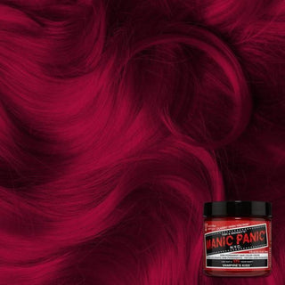Manic Panic vampire’s kiss semi permanent deep dark red hair color cream fashion dye bold dramatic red shade