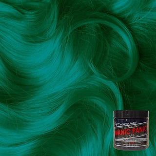 Manic Panic voodoo forest semi permanent deep forest green hair color cream fashion dye bold dark green shade