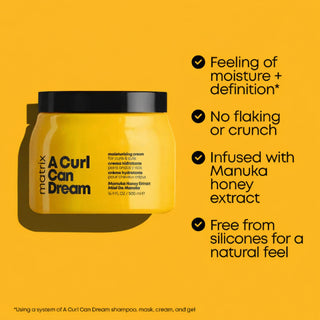 Matrix a curl can dream moisturising cream 500ml tub for curly hair hydration
