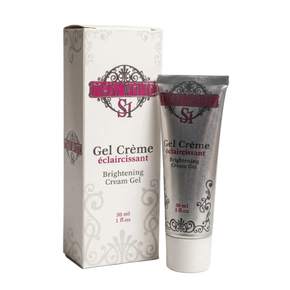 Maxi White S1 cream gel brightens skin with lightweight hydration and smooth finish