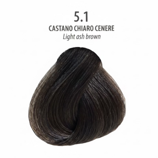 maxima 5.1 light ash brown 100ml permanent cream dye for grey coverage cool ash brown salon hair color
