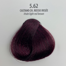 maxima 5.62 irisee light red brown 100ml permanent cream dye for grey coverage soft iridescent red brown salon hair color
