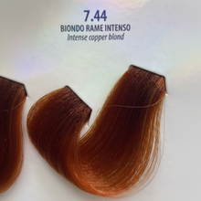 maxima 7.44 intense copper blonde 100ml permanent cream dye for grey coverage vibrant copper salon hair color